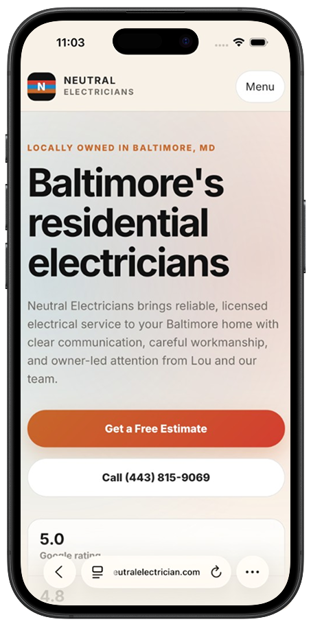 Neutral Electricians mobile